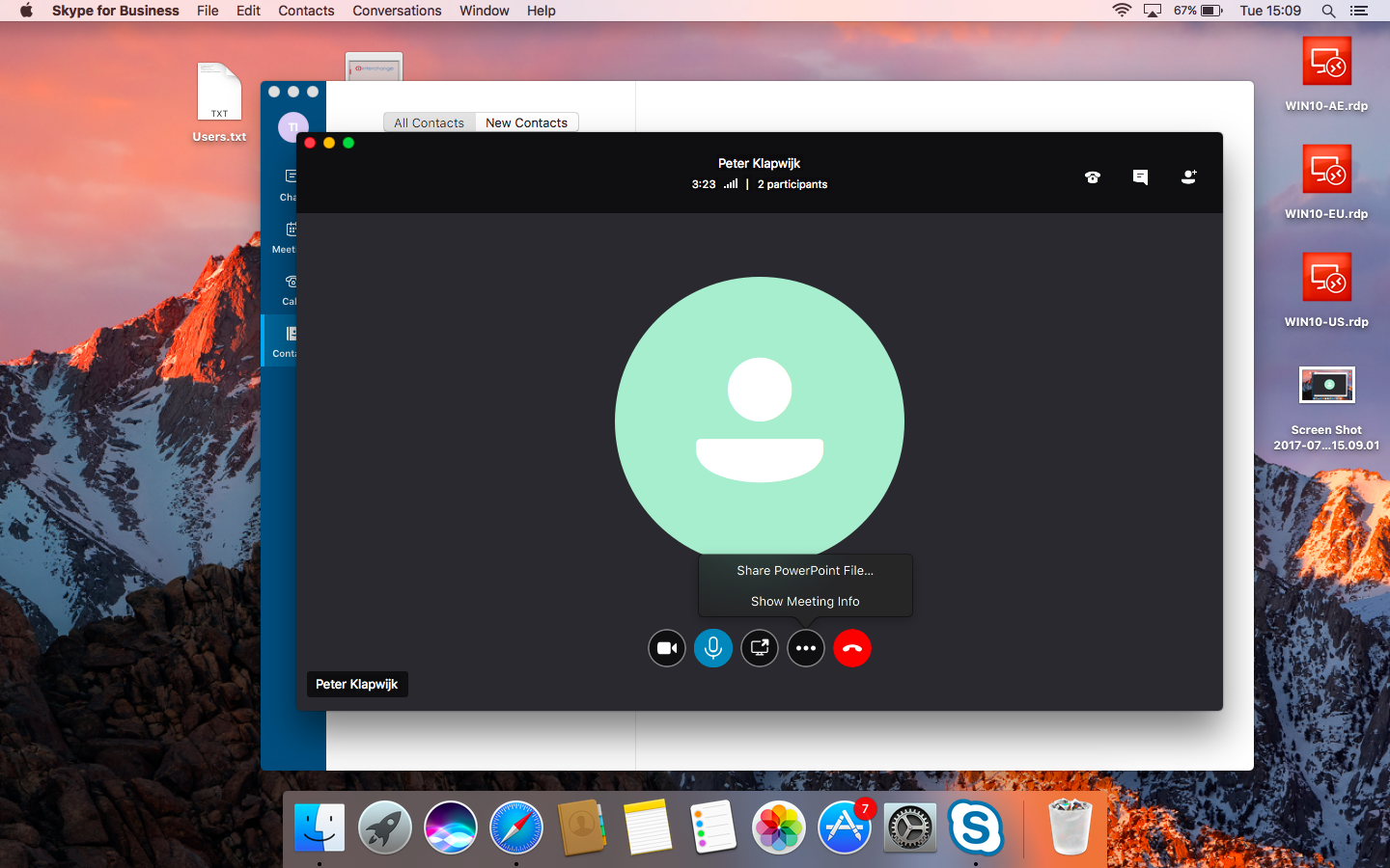 where is skype for business for mac