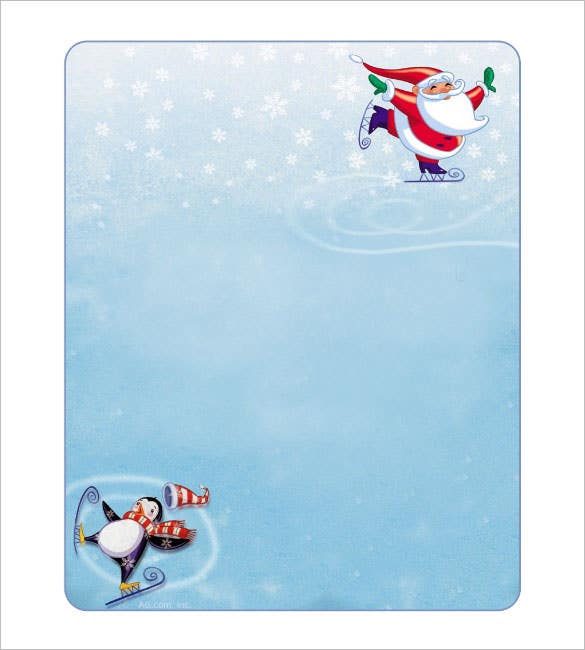 christmas stationery word for mac